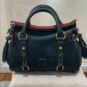 Dooney & Bourke Florentine Mini Teal Leather Satchel